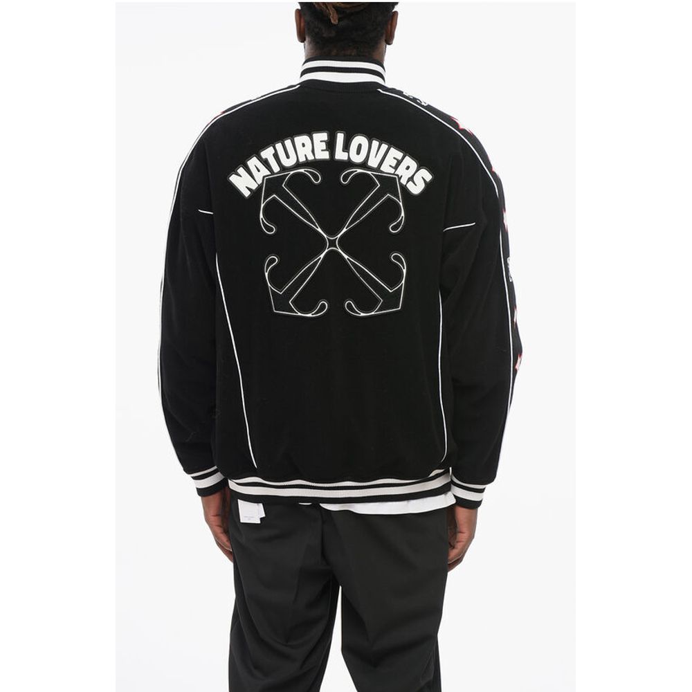 Embroidered NATURE LOVER Varsity Bomber