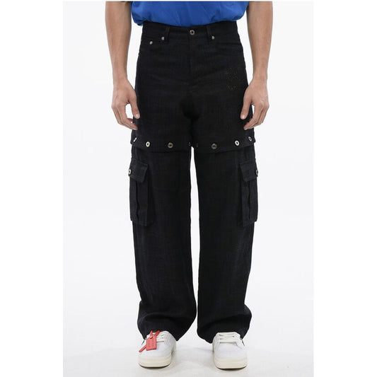 Linen 90SLOGO Pants with Modular Design