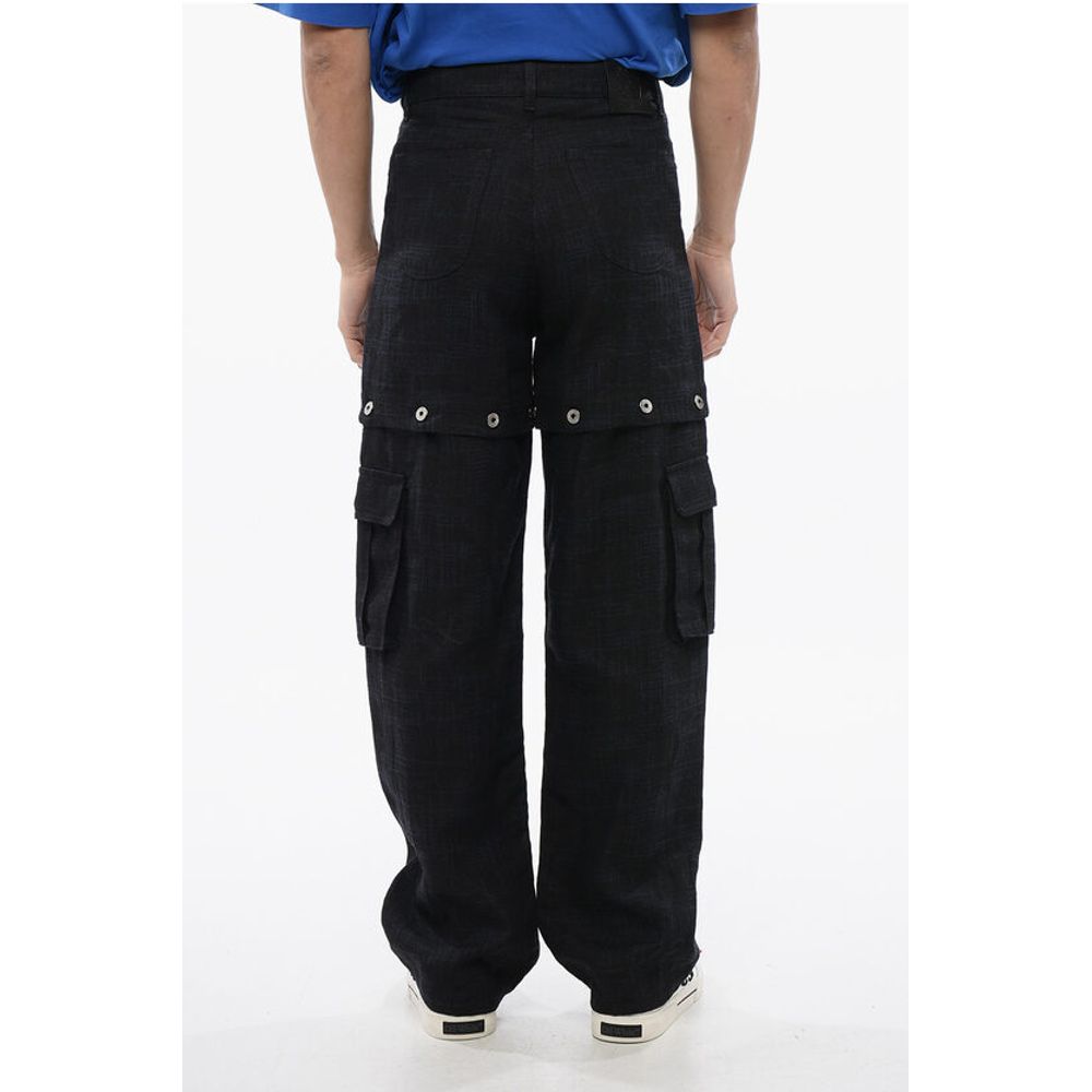 Linen 90SLOGO Pants with Modular Design