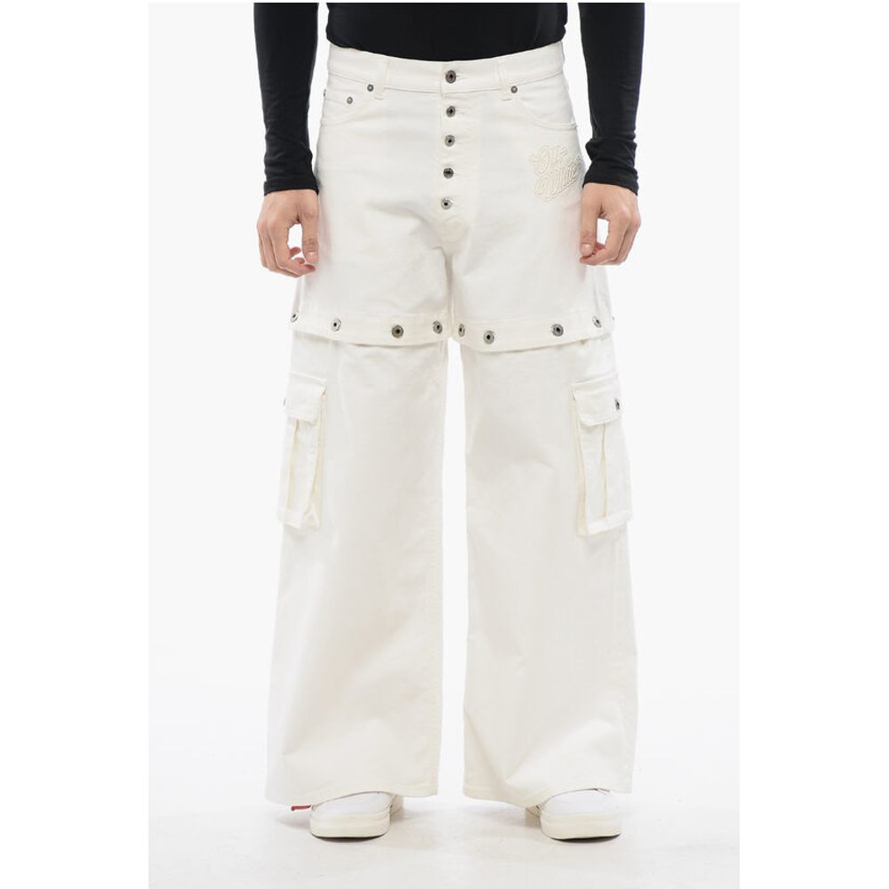 Baggy Fit Jeans With Embroidered Logo