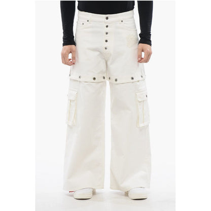 Baggy Fit Jeans With Embroidered Logo