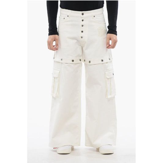 Baggy Fit Jeans With Embroidered Logo