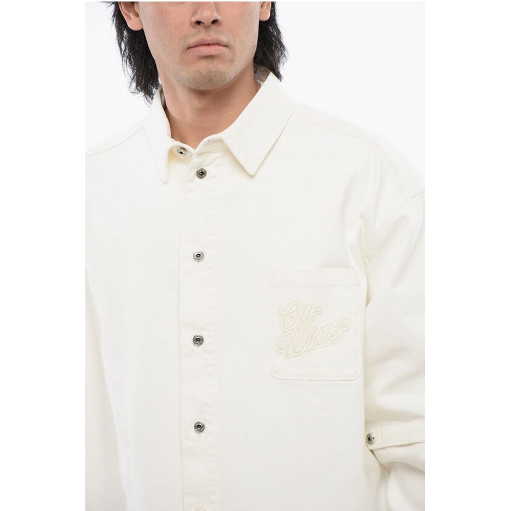Denim Shirt With Removable Sleeve