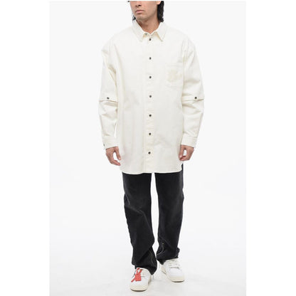 Denim Shirt With Removable Sleeve