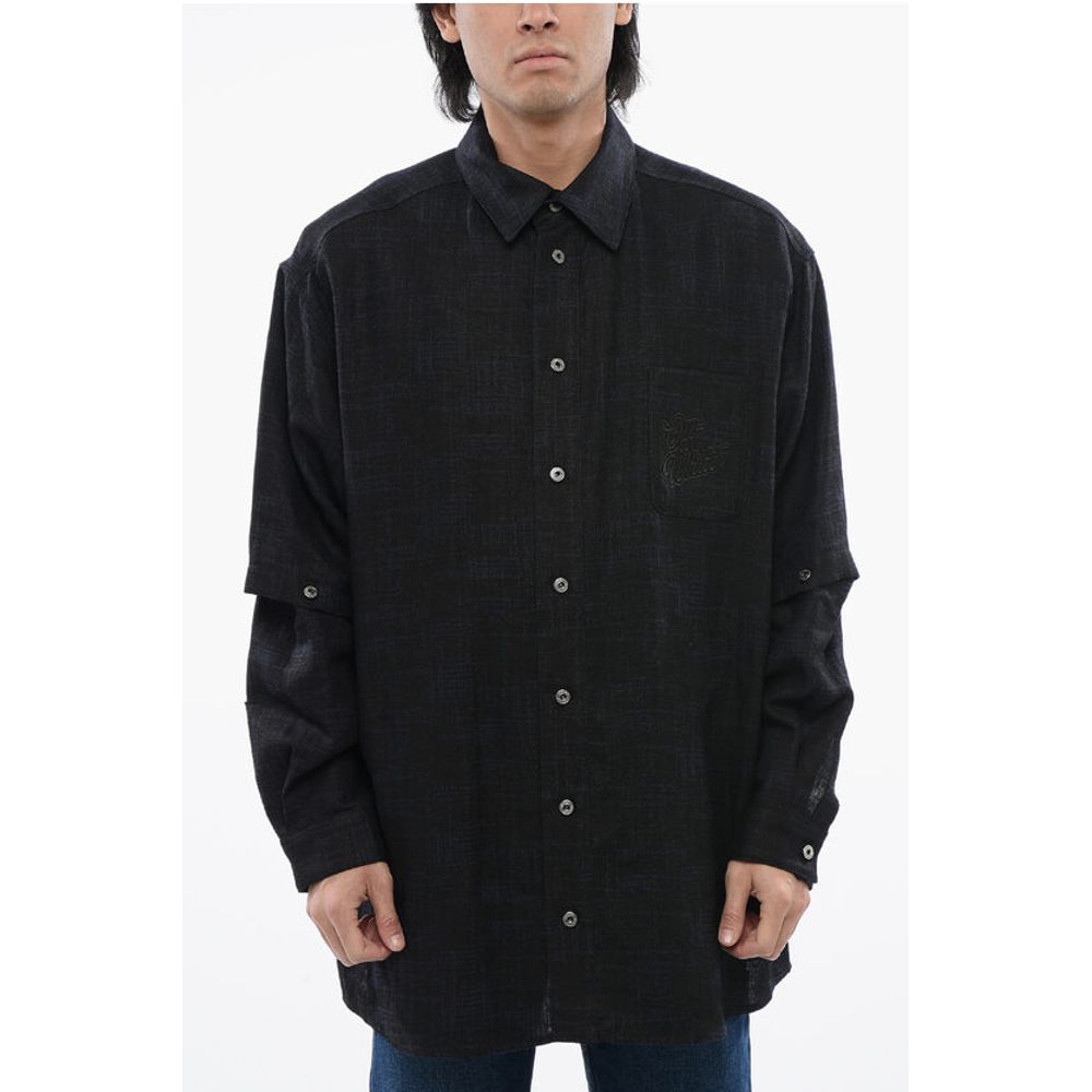 Linen Shirt With Removable Shirt