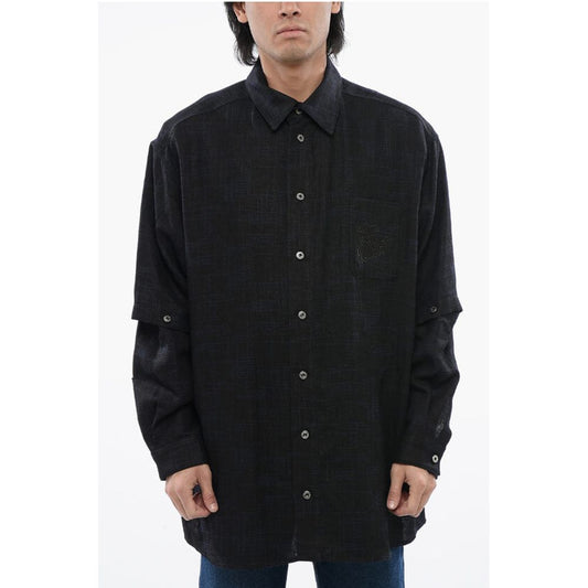 Linen Shirt With Removable Shirt