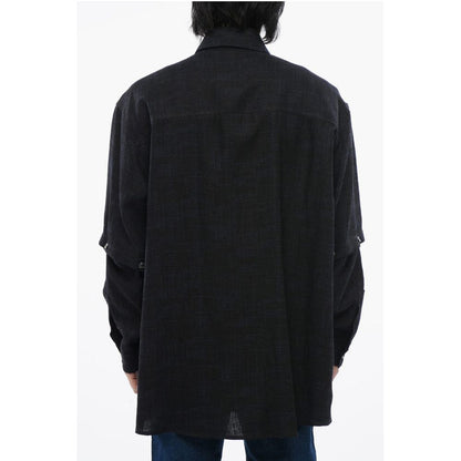 Linen Shirt With Removable Shirt