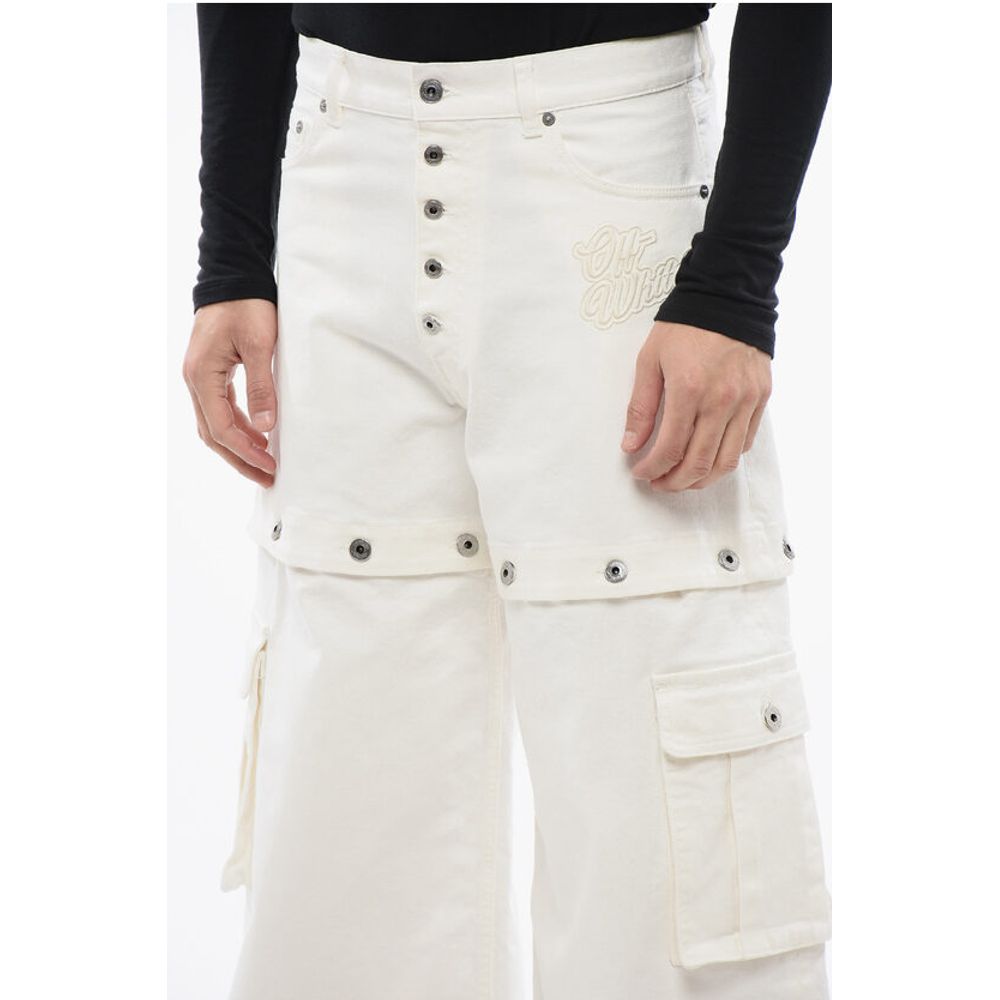 Baggy Fit Jeans With Embroidered Logo