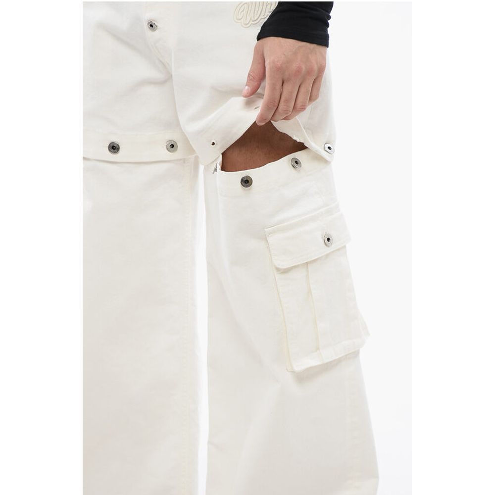 Baggy Fit Jeans With Embroidered Logo