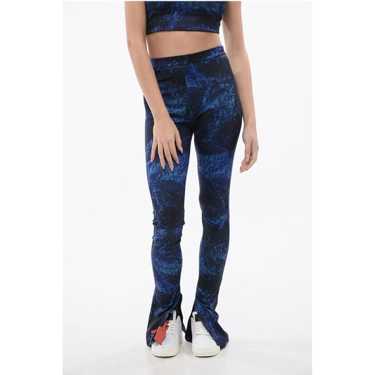 Printed Leggings With SIde Slits