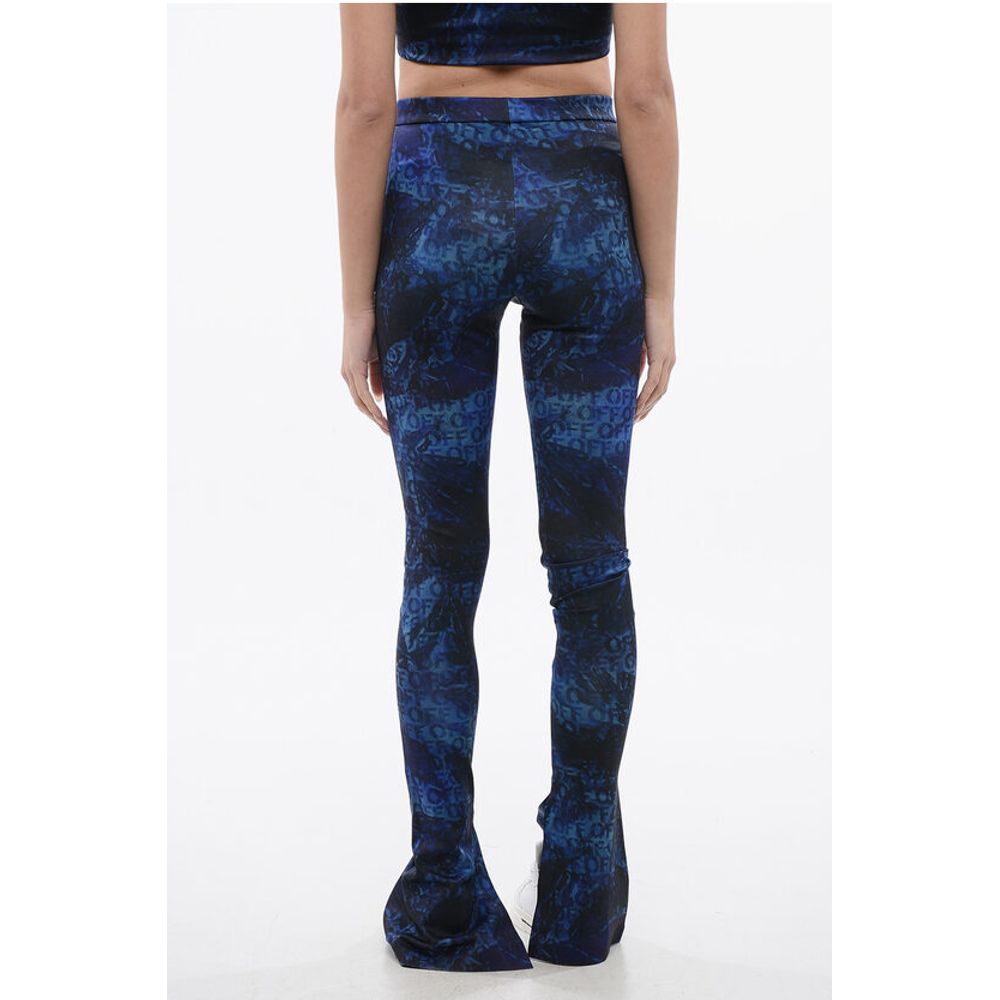 Printed Leggings With SIde Slits