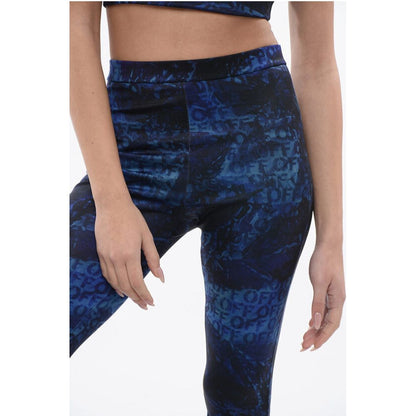 Printed Leggings With SIde Slits