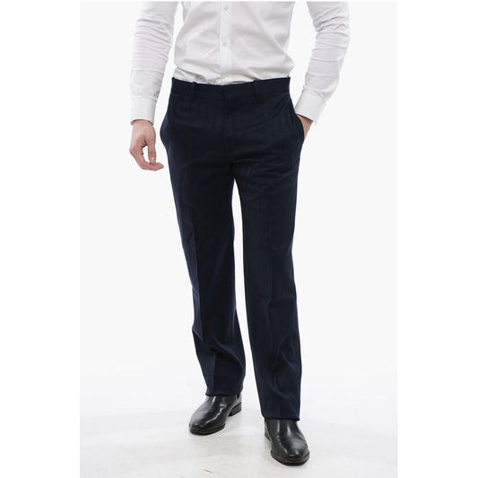 Jacquard Wool Blend SHIBORI Chinos Pants