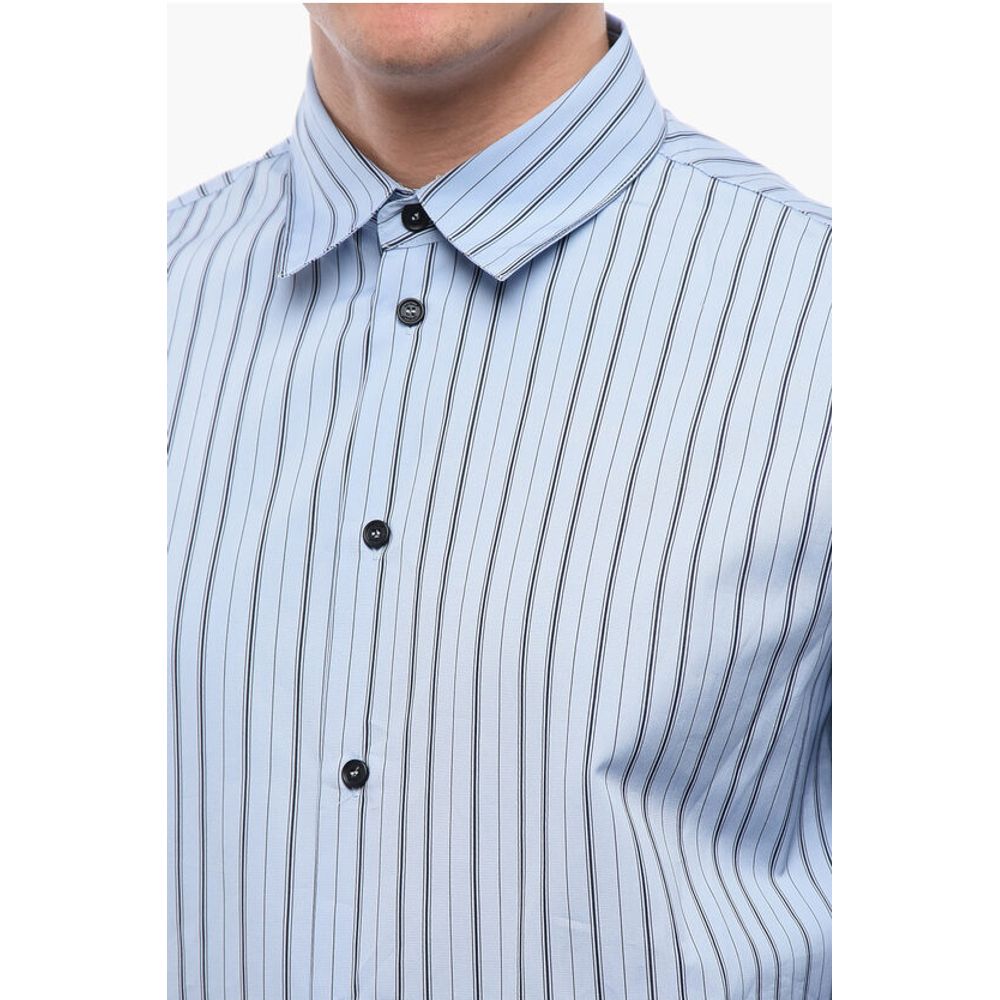 Blanced Striped ZIP AROUND Popeline Shirt
