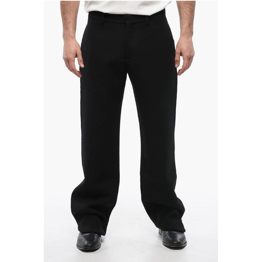 Wool Straight-Fit Pants