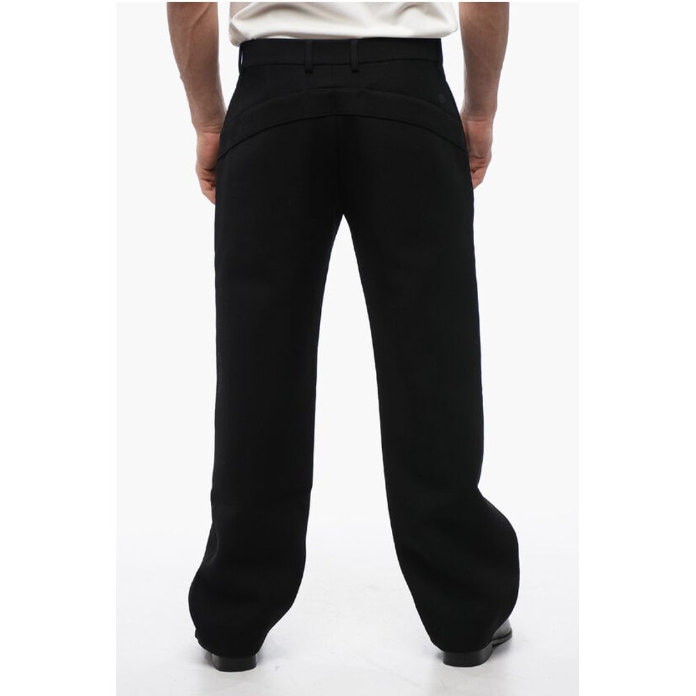 Wool Straight-Fit Pants