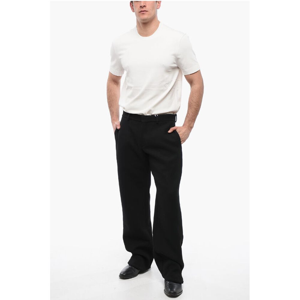 Wool Straight-Fit Pants