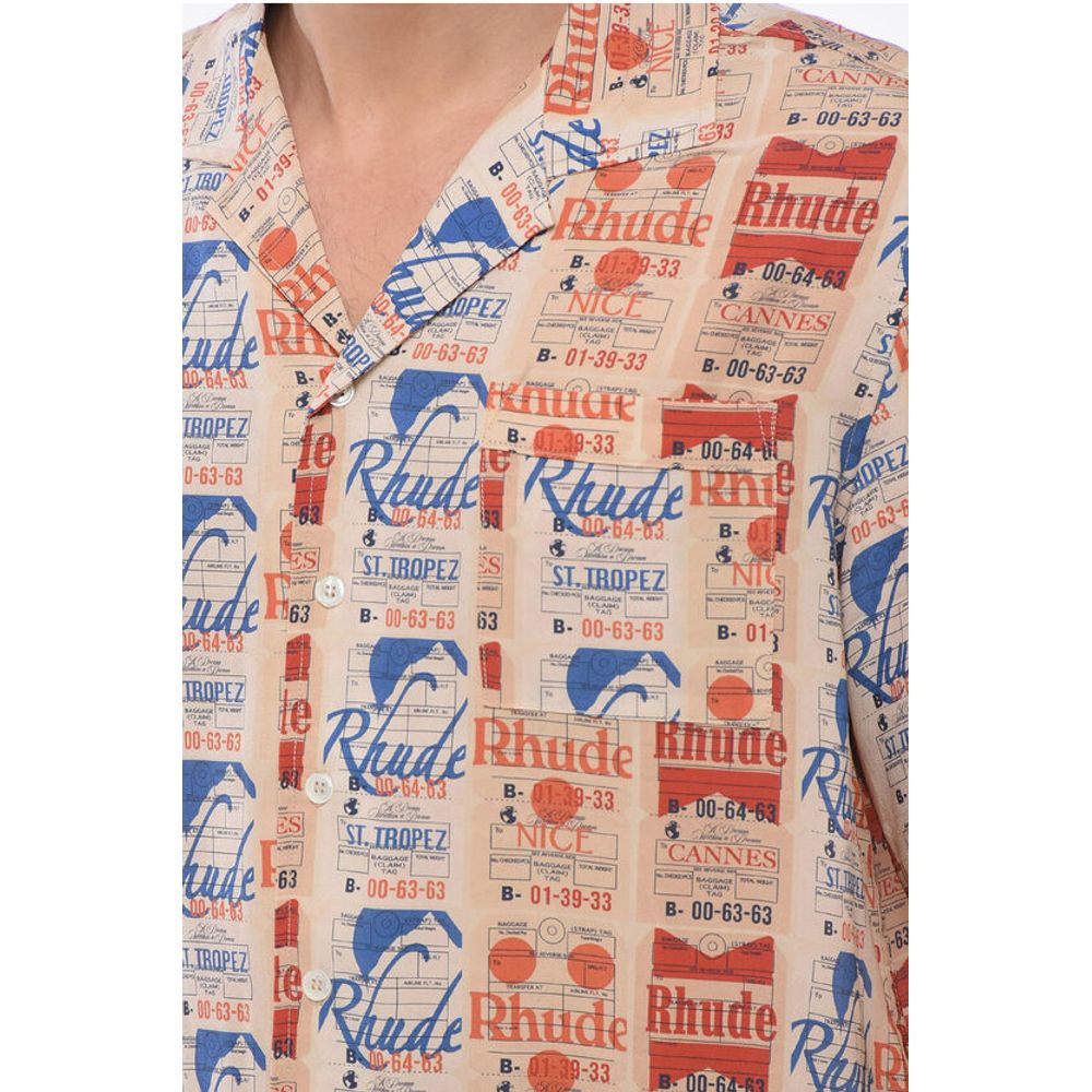 All-Over Printed Silk VOYAGE Shirt