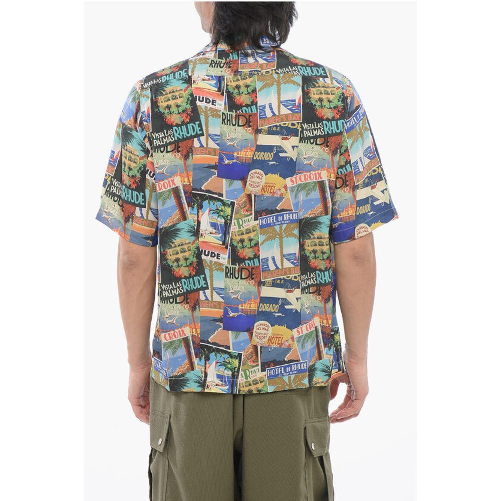 All-Over Printed Silk VOYAGE Shirt