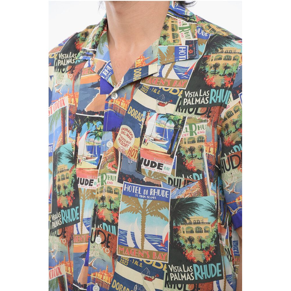 All-Over Printed Silk VOYAGE Shirt