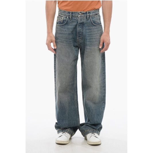 Regular Waist Vintage Effect Wide Leg Jeans 26cm