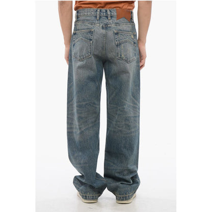 Regular Waist Vintage Effect Wide Leg Jeans 26cm