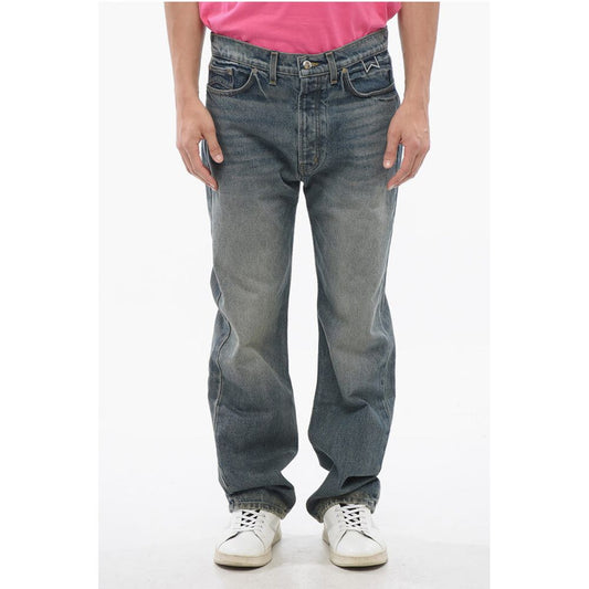 Dark Washed 90S Jeans with Belt Loops 22cm