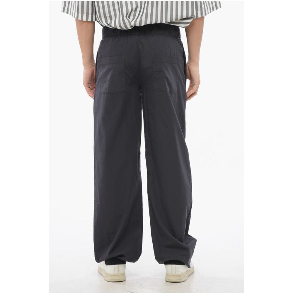 TEKLA Cotton Single Pleat Pants with Drawstring Waist