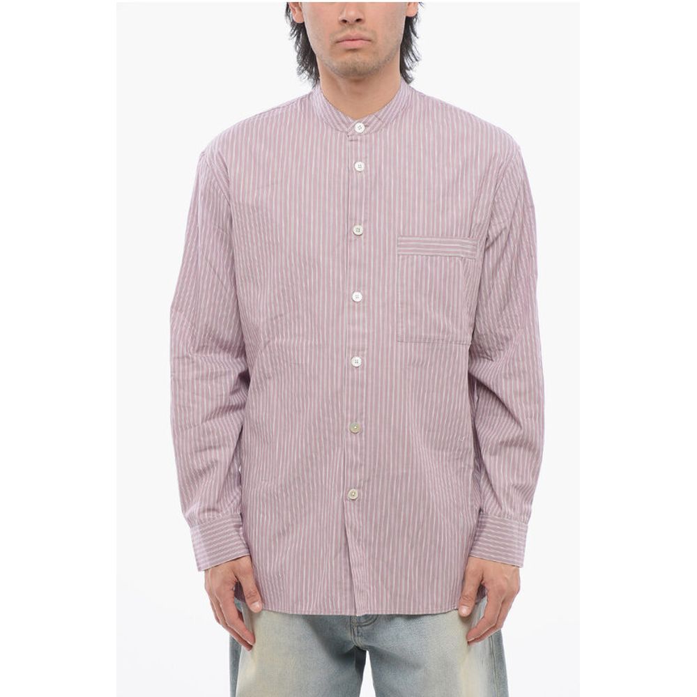 TEKLA Cotton Poplin Striped Shirt