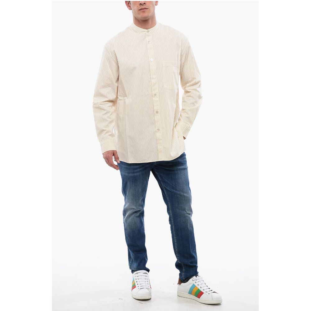 TEKLA Cotton Poplin Striped Shirt