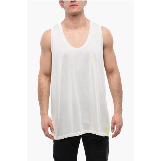 WALES BONNER Contrast Side Bands Tank Top with Rib Edges