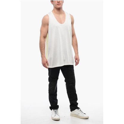 WALES BONNER Contrast Side Bands Tank Top with Rib Edges