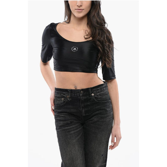STELLA MCCARTNEY Cropped Top with Contrast Logo