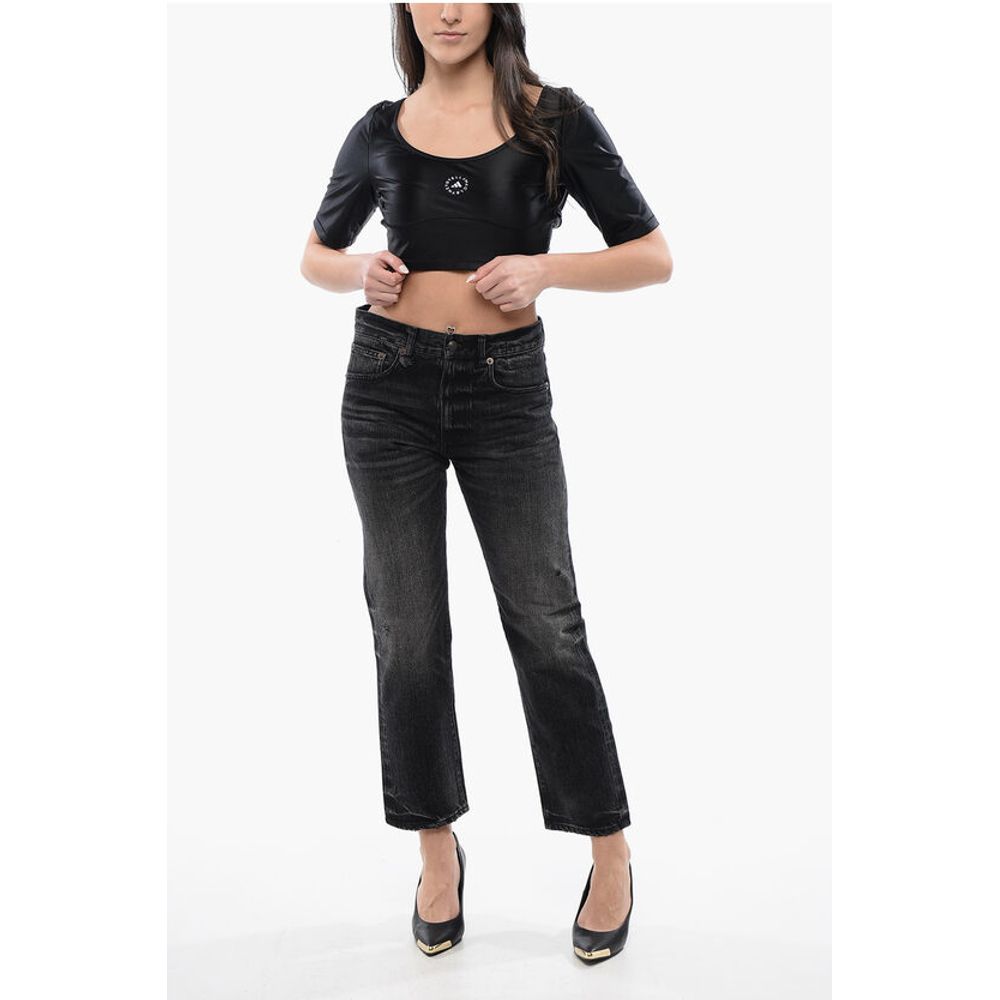STELLA MCCARTNEY Cropped Top with Contrast Logo