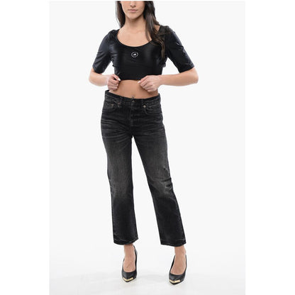 STELLA MCCARTNEY Cropped Top with Contrast Logo