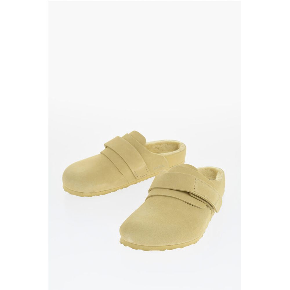 Suede Sandals with Real Fur Inner