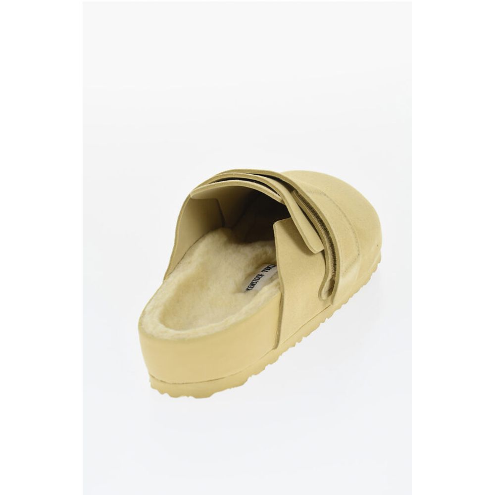 Suede Sandals with Real Fur Inner