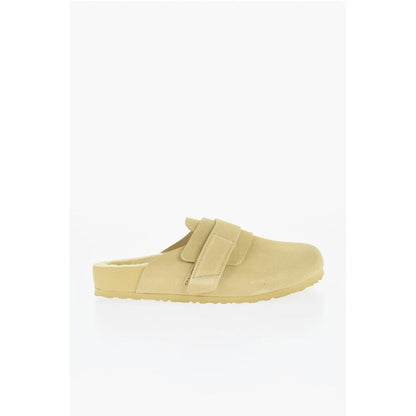 Suede Sandals with Real Fur Inner