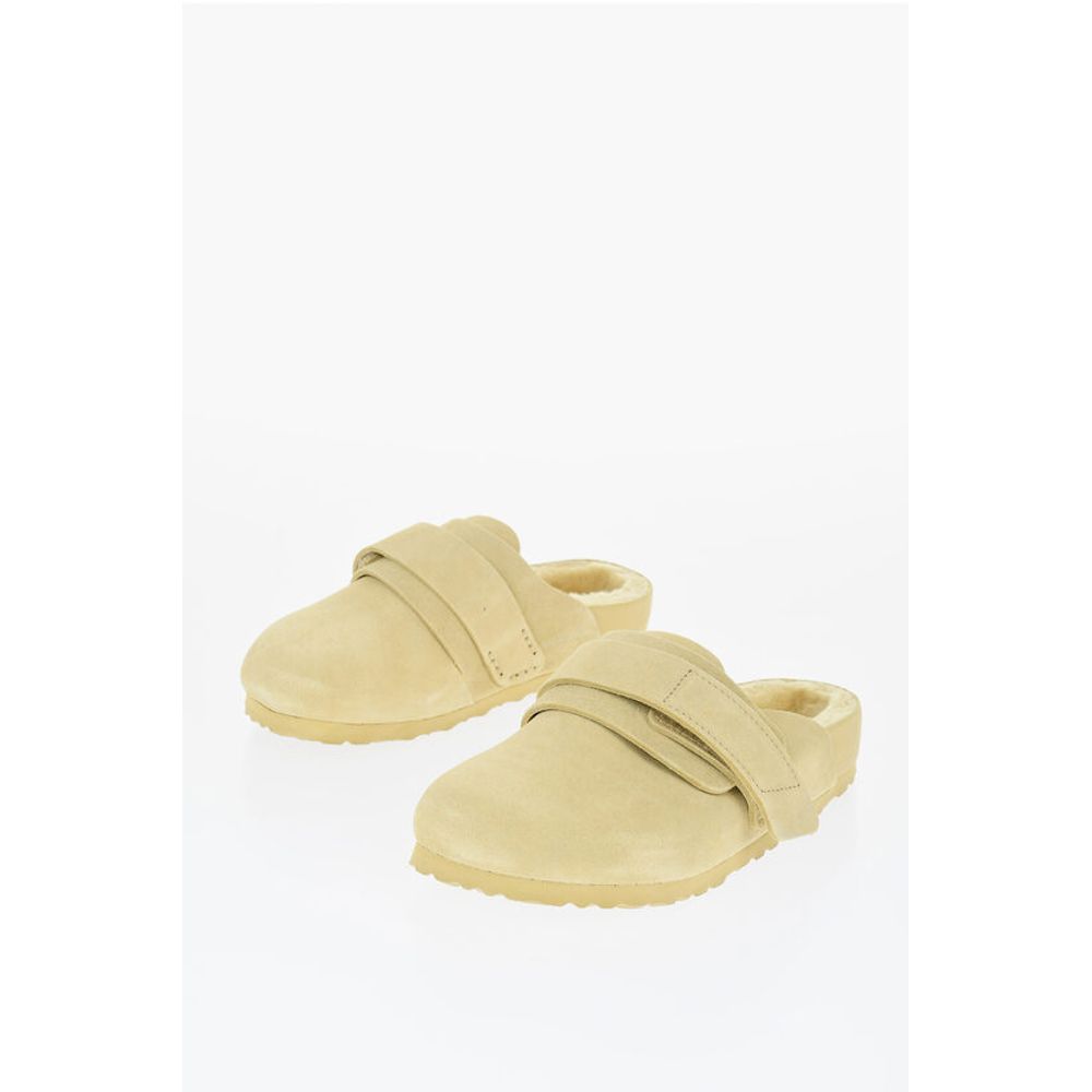 TEKLA Suede NAGOYA Sabot with Real Fur Inner