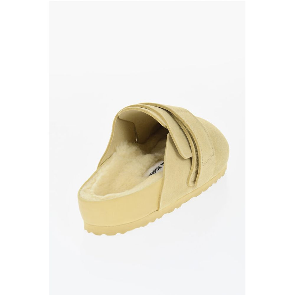 TEKLA Suede NAGOYA Sabot with Real Fur Inner