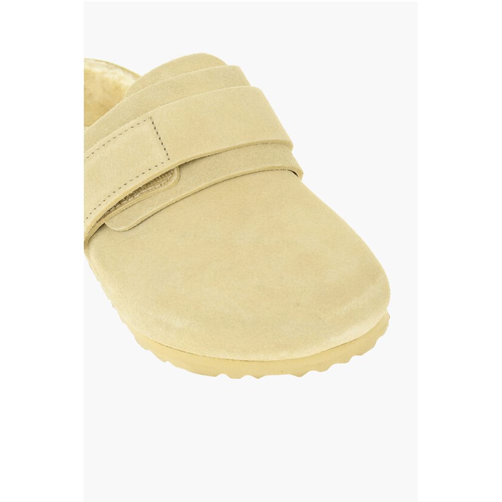 TEKLA Suede NAGOYA Sabot with Real Fur Inner
