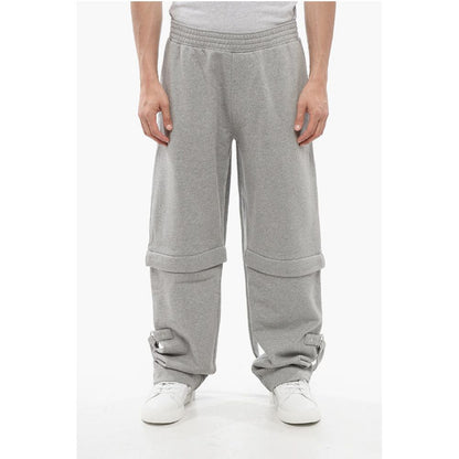 Brushed Cotton Sweatpants with Suspenders