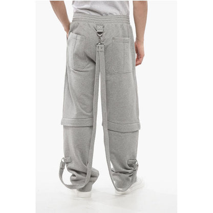 Brushed Cotton Sweatpants with Suspenders