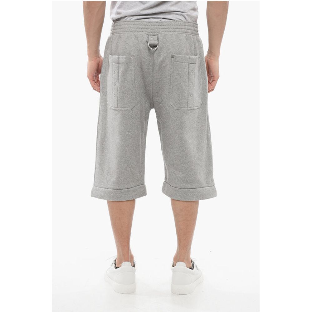 Brushed Cotton Sweatpants with Suspenders