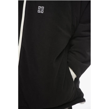Zip-up Padded Parka Jacket with Embroidered Logo
