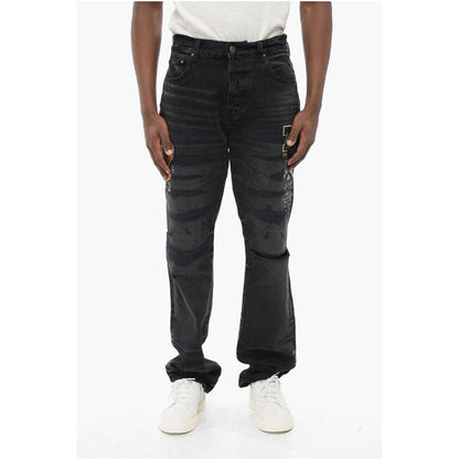 Embroidered VARSITY EAGLE Regular Fit Denims 22cm