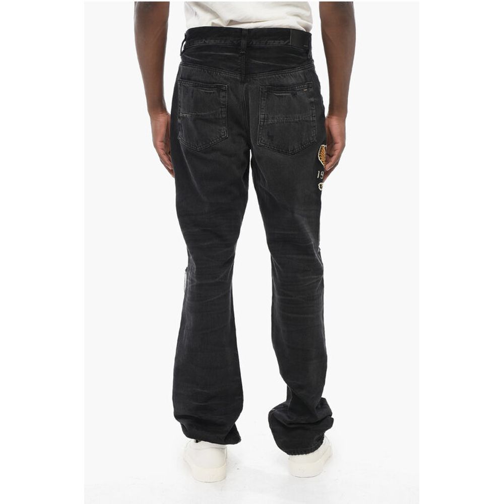 Embroidered VARSITY EAGLE Regular Fit Denims 22cm