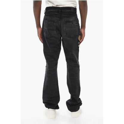 Embroidered VARSITY EAGLE Regular Fit Denims 22cm