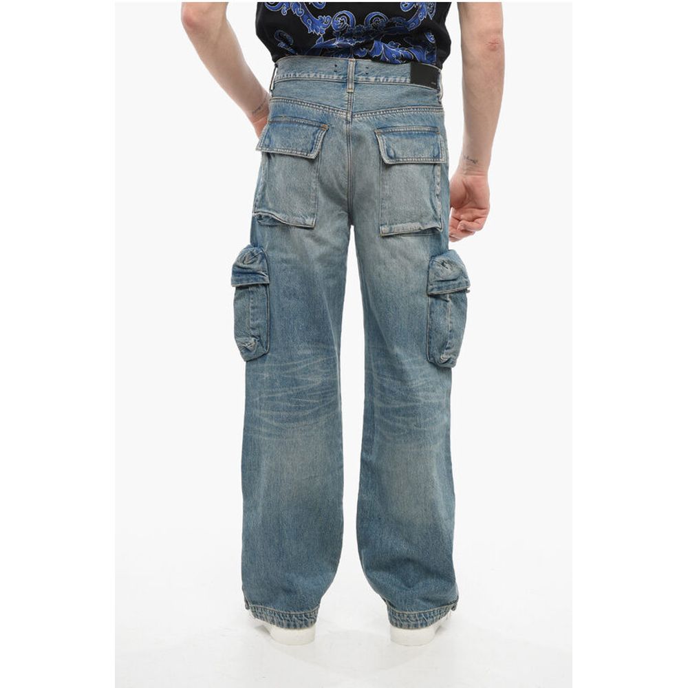 Vintage Wash Cargo Denims with Ankle Splits 26cm