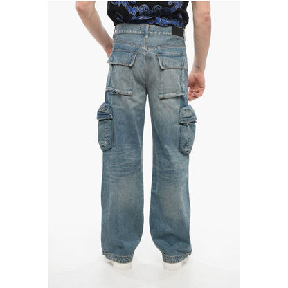 Vintage Wash Cargo Denims with Ankle Splits 26cm